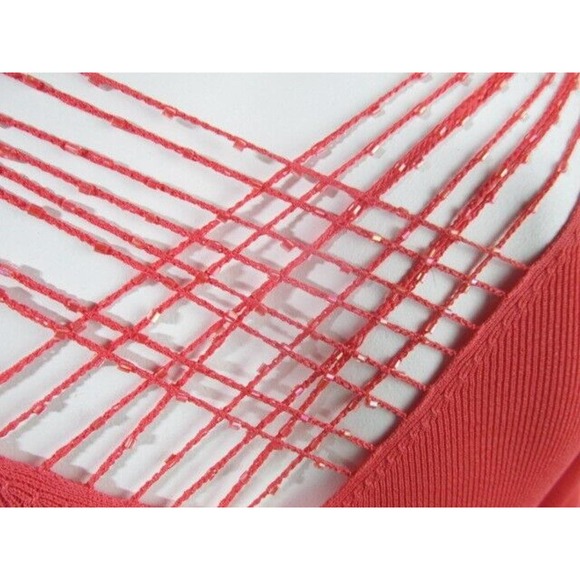 Georgiou Studio Women Pullover V-Neck Sweater w/Beading, P (0-1) - Picture 12 of 13